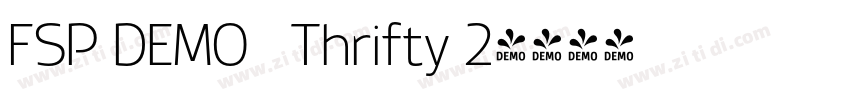 FSP DEMO   Thrifty 2字体转换